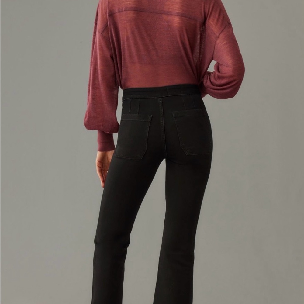 Pilcro Black Denim Pants-Anthropologie 33T - Picture 3 of 7